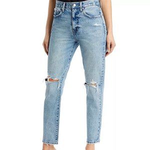 Pistola Keaton High Rise Slim Straight Jeans in Light Blue
